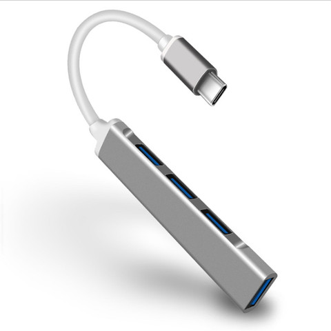 USB C HUB 3,0 Type C 3,1 4 порта мульти разветвитель адаптер OTG USB для Macbook Pro 13 15 Air Mi Pro HUAWEI PC Компьютерные аксессуары ► Фото 1/6