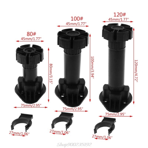 4 шт. регулируемая высота шкафа ноги шкафа для кухни ванной комнаты S15 20 Прямая поставка ► Фото 1/6