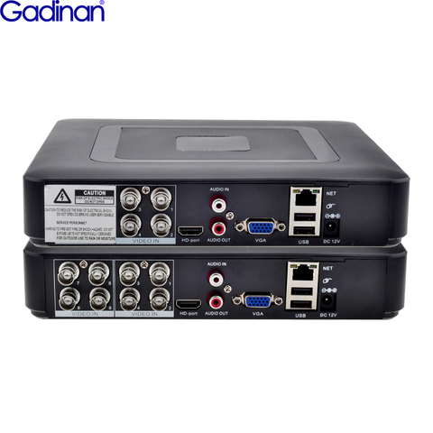 Видеорегистратор Gadinan Hybrid, 4 канала 8 каналов, AHD 5 МП, NVR H.265X XVR, аналоговая AHD-камера, HDMI Onvif ► Фото 1/6