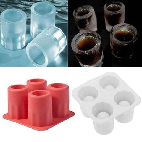 Лоток с формой для кубиков льда делает Shot Glass es Ice Mold, новинка, подарки, поднос для льда, инструмент для летних напитков, стакан для льда, коктейльный стакан для виски ► Фото 1/6