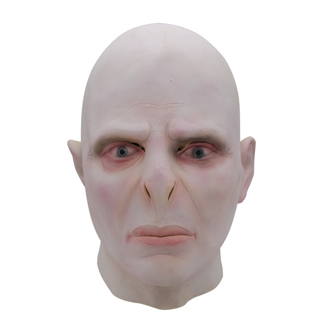 The Dark Lord Маска «Вольдеморт» шлем маска для косплея Boss латексные ужасный страшный маски тестер Хэллоуин маска, костюм, реквизит ► Фото 1/5