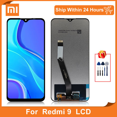 Оригинальный Для Xiaomi Redmi 9 ЖК-дисплей сенсорный экран дигитайзер для Redmi M2004 J19AG сборка запасные части ► Фото 1/6