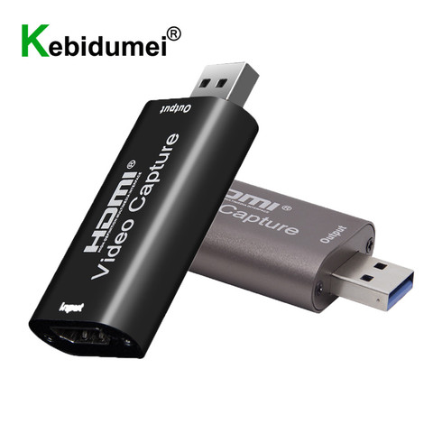 1080P 60Fps USB карта захвата 4K HDMI к USB 3,0 2,0 Видео захватывающая коробка для PS4 игры Запись в реальном времени потоковая плата захвата ► Фото 1/6