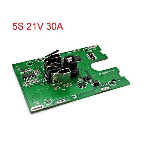 5S 18V 21V 30A литий-ионный аккумулятор BMS 18650 отвертка для аккумулятора Shura Защитная плата подходит для Dewalt 21V ► Фото 1/4