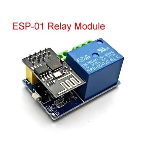 Релейный модуль ESP8266 ESP-01 5V WiFi, умный дом, дистанционный переключатель для телефона APP ESP01, беспроводной модуль Wi-Fi ► Фото 1/5