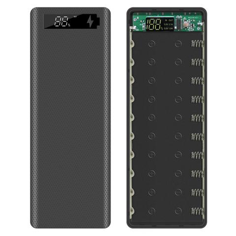 Сварочный аппарат Бесплатная Dual USB 10*18650 Мощность банк чехол Цифровой Дисплей мобильный телефон Зарядное устройство 
