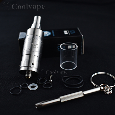 Наливным бачком kayfun мини v3 rta 2 мл 316 Нержавеющая сталь 19mm Одиночная катушка перестраиваемая mtl rta 510 нить испарения емкость для регулирования подачи воздуха atomize ► Фото 1/6