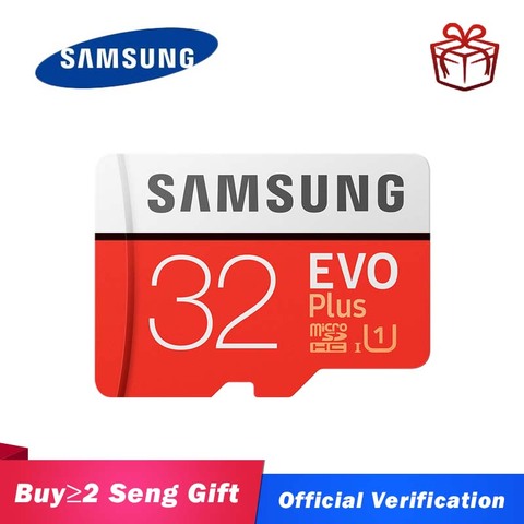 SAMSUNG EVO Plus карта памяти Micro SD, класс 10, 256 ГБ, 8 ГБ, 32 ГБ, 64 ГБ, 128 ГБ, 512 ГБ ► Фото 1/5