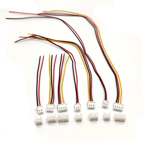 10 комплектов XH2.54 XH 2,54 мм коннектор для кабеля провода 2/3/4/5/6/7/8/910P штырьковый разъем с 100 мм 200 мм 300 мм провода кабели 26AWG ► Фото 1/3