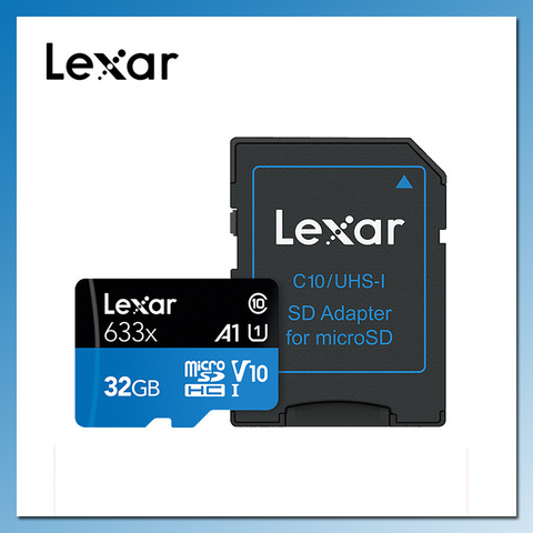 Lexar высокоскоростная Micro SD карта 32 Гб 64 Гб 128 ГБ 256 ГБ 512 ГБ флэш-память карта 95 м/с класс 10 633X tarjeta de memoria UHS-I 4K ► Фото 1/1