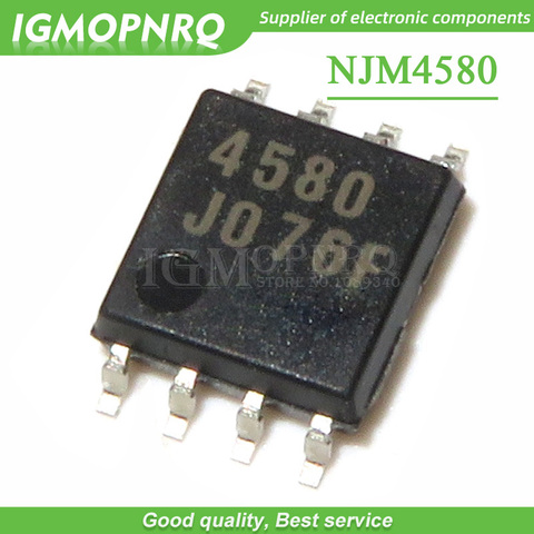 50 шт. NJM4580M NJM4580 4580 SOP-8 IC dual op amp бесшумный аудио усилитель IC чип новый оригинальный ► Фото 1/1