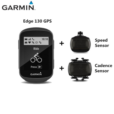 Garmin Edge 130, GPS, велосипедный, велосипедный компьютер, только GPS или датчик скорости, датчик частоты сердечных сокращений, защитный чехол, комплект HRM ► Фото 1/5