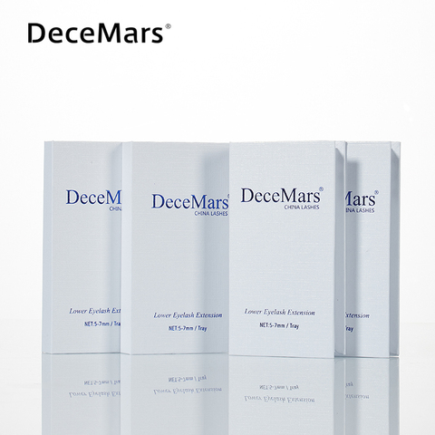 Накладные ресницы DeceMars, 5 мм, 6 мм, 7 мм, длина, для нижнего наращивания ресниц ► Фото 1/6