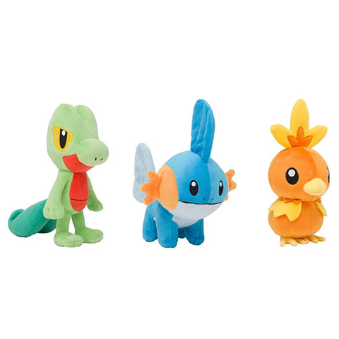 Torchic Treecko Mudkip Ash Кетчум, плюшевый милый аниме, Когтевран, машина, мягкие игрушки высокого качества ► Фото 1/6