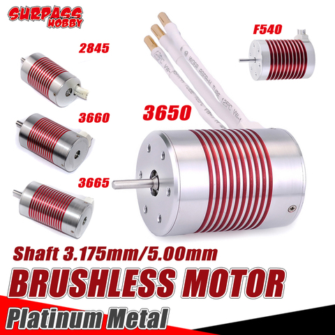 SURPASS HOBBY 3650 бесщеточный мотор 2845 F540 3660 3665 бесщеточный ESC 45A 60A Водонепроницаемый для Rc автомобиль 1/8 1/10 1/12 1/14 WL Игрушки ► Фото 1/6