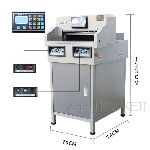Электрический резак для бумаги с программным управлением, полностью автоматический резак для бумаги с толстым слоем, большой резак для бум... ► Фото 1/6
