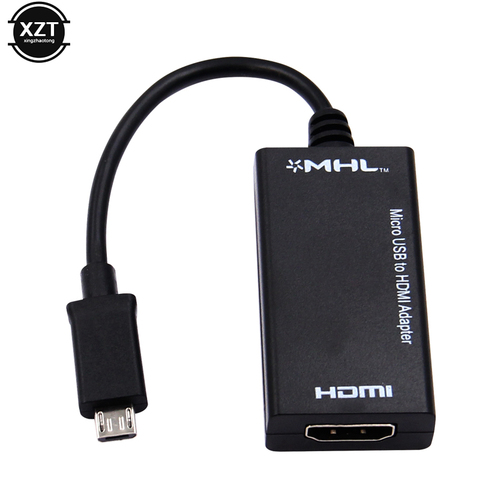 Mirco USB к HDMI Кабель-адаптер HD TV MHL 1080P адаптер для Samsung LG G2 G3 Android phone 5pin к hdmi конвертеру ► Фото 1/6