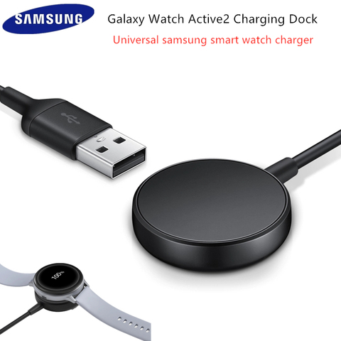 Оригинальная Беспроводная зарядная док-станция для Samsung Galaxy Watch Active2 для смарт-часов Samsung Galaxy/Active 2 ► Фото 1/6