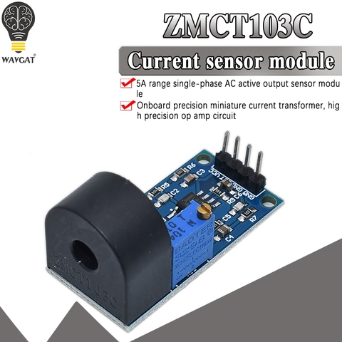 WAVGAT ZMCT103C 5A диапазон Однофазный AC активный выход бортовой точный микро-трансформатор тока модуль Датчик тока ► Фото 1/6