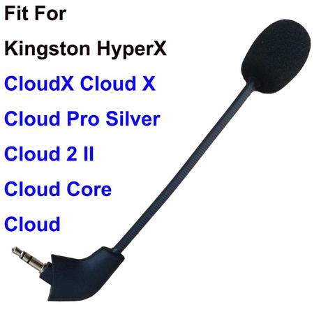 Сменный игровой микрофон 3,5 мм, микрофон для Kingston HyperX Cloud 2 II X Core Pro Silver Cloudx, игровые гарнитуры, наушники ► Фото 1/6