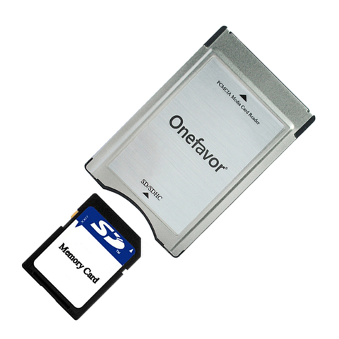 Акция! Адаптер для sd-карты onefavor PCMCIA, устройство для чтения карт памяти для Mercedes Benz MP3, бесплатная доставка ► Фото 1/5