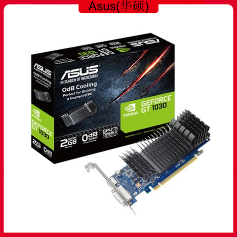 Asus GT1030-SL-2G-BRK графические карты NVIDIA®Видеокарта GeForce GT 1030 GDDR5 2 Гб HDMI DVI ► Фото 1/5