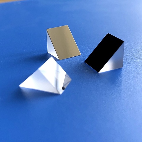 Оптический лазерный отражатель с призмой 5*5*5 мм, маленькое прямоугольное алмазное зеркало, треугольный внешний ► Фото 1/5
