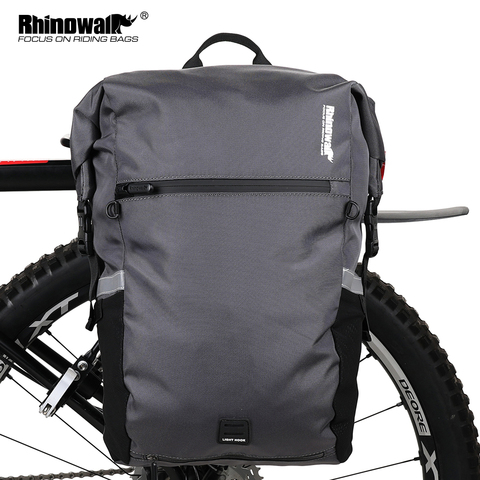 Многофункциональная велосипедная сумка Rhinowalk 24 л, водонепроницаемая сумка на заднее сиденье велосипеда, рюкзак, сумка для мотора, сумка для ... ► Фото 1/6