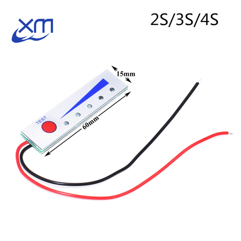 Водонепроницаемый светодиодный индикатор емкости литий-ионного аккумулятора, 2S, 3S, 8,4 в, 12,6 в ► Фото 1/3