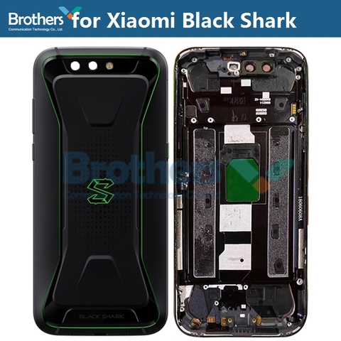 Оригинальный корпус аккумулятора для Xiaomi Black Shark BlackShark, дверь с объективом для камеры, стеклянная задняя крышка, ремонт задней крышки ► Фото 1/5