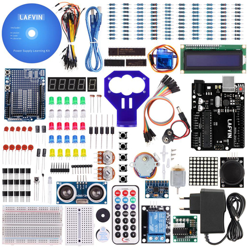 LAFVIN для UNO Project Super Starter Kit, включая ультразвуковой датчик, LCD1602 с учебным руководством для Arduino ► Фото 1/6