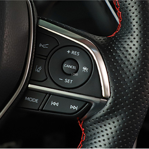 Отделка кнопки рулевого колеса из нержавеющей стали для Toyota Camry XV70 2017 2022, аксессуары ► Фото 1/6