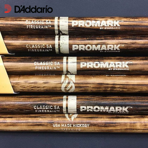 Американские барабанные палочки Promark FireGrain Hickory-классические или Вперед/отскок, выбранная система балансировки 5A/5B/7A, Сделано в США ► Фото 1/4