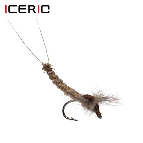 ICERIO 6 шт. CDC Mayfly Deerhair, для тела, для сухих мушек, ловли форели, приманки #12 ► Фото 1/6
