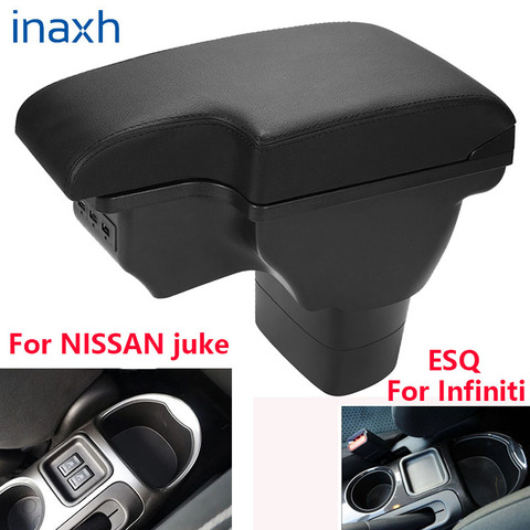 Подлокотник для NISSAN juke 2010-2022, для Infiniti ESQ, автомобильный подлокотник, аксессуары, внутренняя коробка для хранения ► Фото 1/6