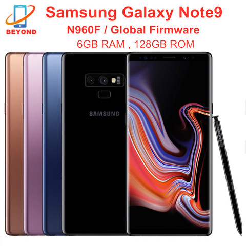 Разблокированный Samsung Galaxy Note9 Note 9 N960F смартфон 128 Гб встроенной памяти 6 ГБ ОЗУ LTE Octa Core 6,4 дюймов NFC Samsung Pay для мобильного телефона ► Фото 1/6