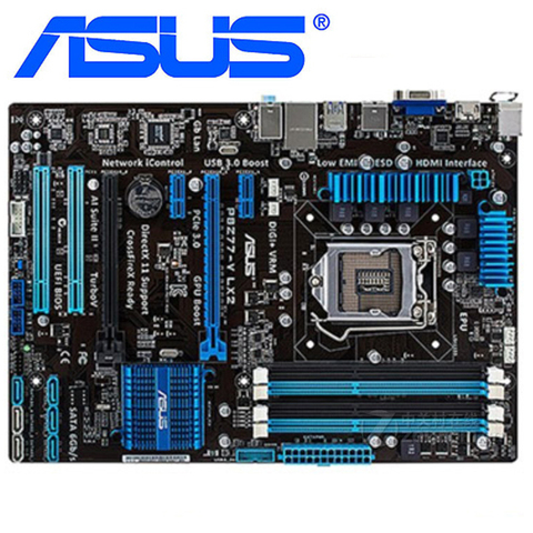 Материнские платы ASUS P8Z77-V LX2 LGA 1155 DDR3 32 ГБ для Intel Z77 P8Z77-V LX2 десктопная материнская плата системная плата SATA III PCI-E 3,0 б/у ► Фото 1/5