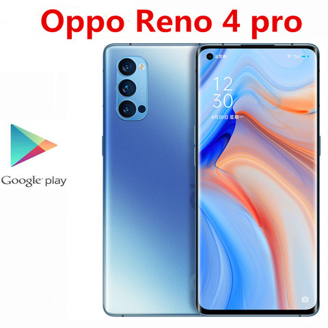 Оригинальный Oppo Reno 4 Pro 5G мобильный телефон 48,0 Мп + 13,0 МП + 12,0 МП + 32,0 МП 65 Вт супер зарядное устройство 12 Гб RAM 256G ROM Android 10,0 6,5 