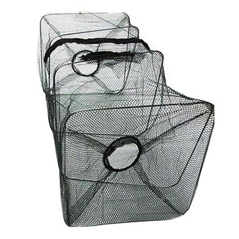 Foldable Fish Crawdad Minnow Fishing Bait Trap Cast Dip Net Cage Shrimp Basket ► Фото 1/6
