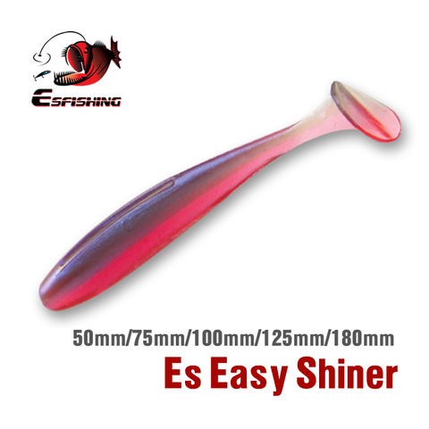 KESFISHING ES Easy Shiner Shad 50 мм 76 100 125 180 мм Приманка для рыбалки Мягкая приманка Песка Карп Рыбалка Приманка T Tail Wobblers Isca ► Фото 1/6