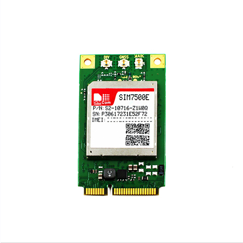 100% новый и оригинальный мини Pcie SIM7500E SIM7500 LTE Cat-1, модуль SIMCOM LTE-FDD B1/B3/B7/B8/B20 для EMEA/Кореи/Таиланда ► Фото 1/3