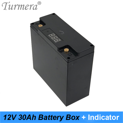 Батарейный блок Turmera 12 в 30 Ач, чехол с индикатором емкости, встроенный 48 шт. аккумуляторов 18650 для бесперебойного питания 12 В ► Фото 1/6