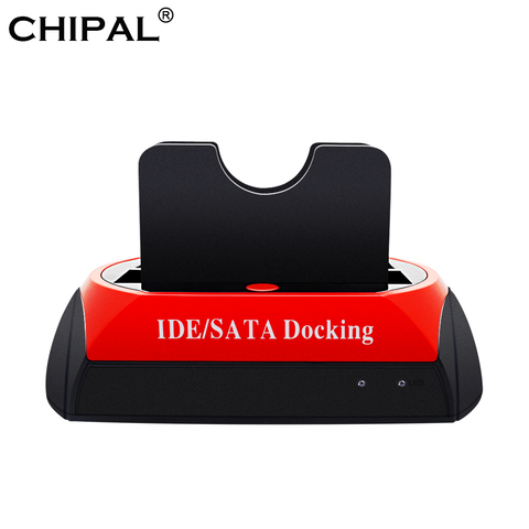 CHIPAL ВСЕ В ОДНОМ HDD док-станция Dual SATA IDE для USB 2,0 док-станция HD 2,5 3,5 внешняя коробка жесткий диск ридер Корпус чехол ► Фото 1/6