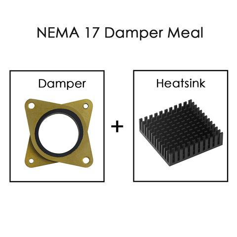 NEMA 17 демпфер шрот и шаговый двигатель вибрационные демпферы импортный подлинный амортизатор с теплоотводом для принтера Ender 3 CR10 ► Фото 1/5