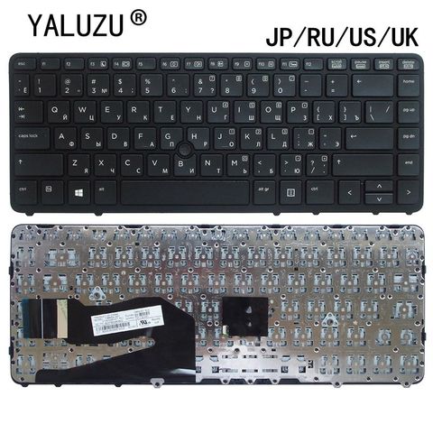 JP/RU/UK/US клавиатура для ноутбука HP EliteBook 840 G1 850 G1 850 G2 840 G2 740 G1 740 G2 755 G1/G2 ZBook 14 с указателем ► Фото 1/5