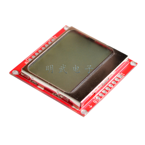 ЖК-модуль монитор Белый адаптер для подсветки PCB 84*48 84x84 5110 экран для Arduino ► Фото 1/5