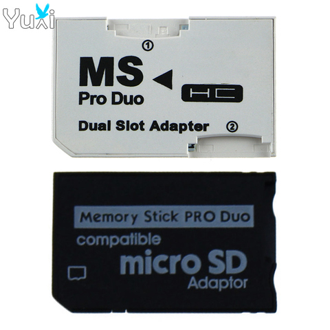 Адаптер для карты памяти Micro SD YuXi, TF флэш-карта для карт памяти MS Pro Duo для PSP, адаптер с одним/двумя слотами ► Фото 1/4