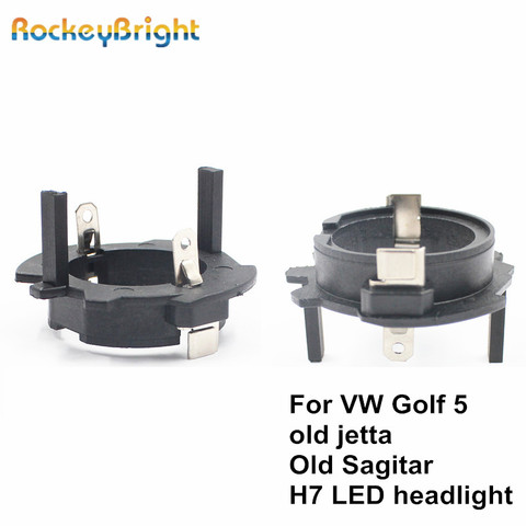 Rockeybright H7 светодиодные фары Фиксатор Зажим для Volkswagen OldJetta Sagitar, golf 5 led h7 адаптер розетка для фары h7 держатель лампы ► Фото 1/6