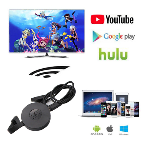 HDMI WiFi дисплей ключ YouTube AirPlay Miracast TV Stick для Google Chromecast 2 3 хромированный Crome Cast Cromecast 2 ► Фото 1/6