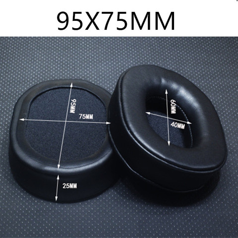 Накладки для ушей из пенополиуретана черного цвета подходят для больших наушников 100x80 мм 110x90 мм для AKG для HifiMan для ATH для Philips ► Фото 1/6